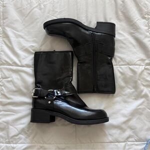 Dolce Vita black moto harness boots